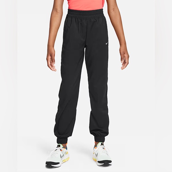 NEW Nike Dri-FIT One Big Kids Small Woven Training Pants - Small (FD2857-010) - Picture 1 of 10